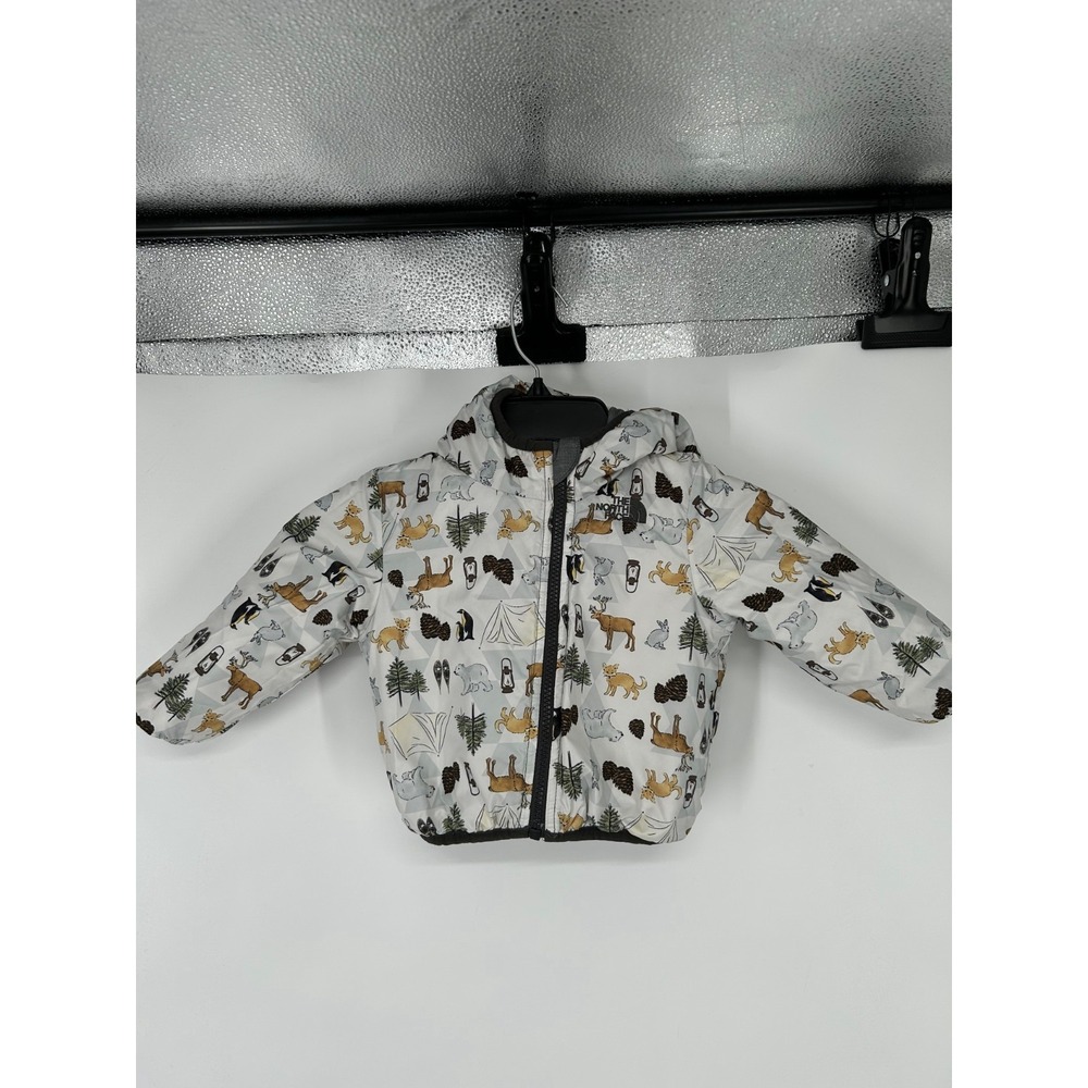 The North Face Reversible Jacket Toddlers 6-12M‎ Hooded Animal Print Puffer